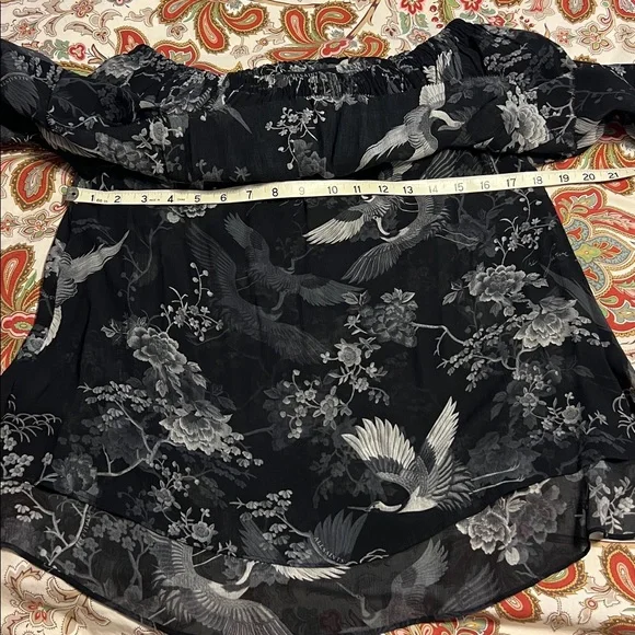 🆕 ALL SAINTS Liza Peggy Top Off The Shoulder Blouse - Picture 11 of 12